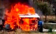 fiamme negli orti