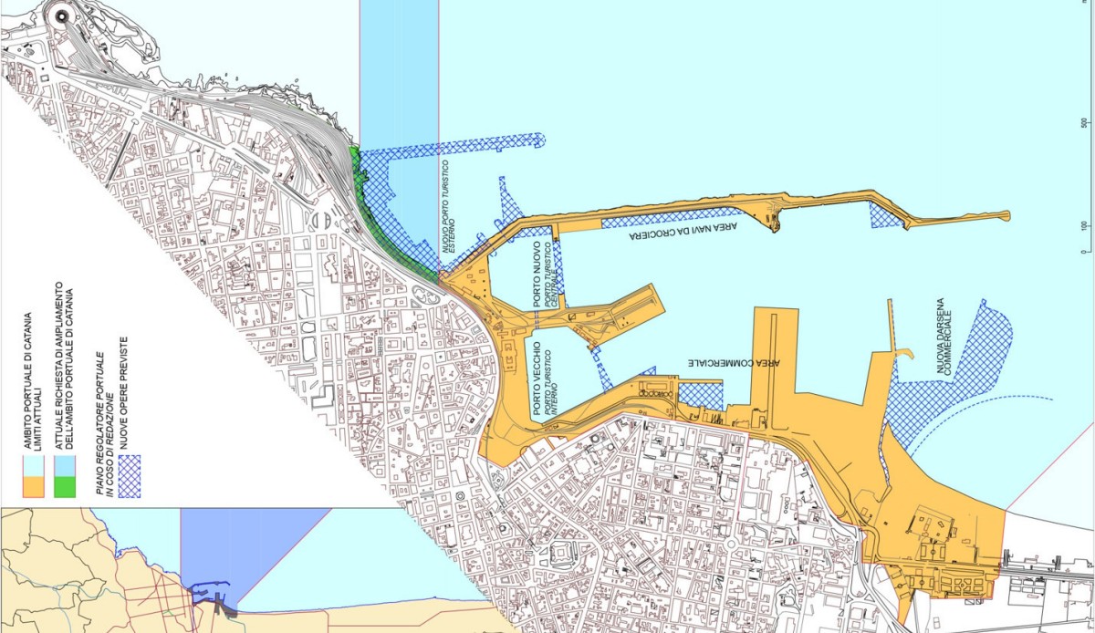 planimetria area ampliamento, in orizzontale