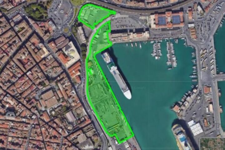 molo vecchio, banchine 8 e 9 del porto di Catania