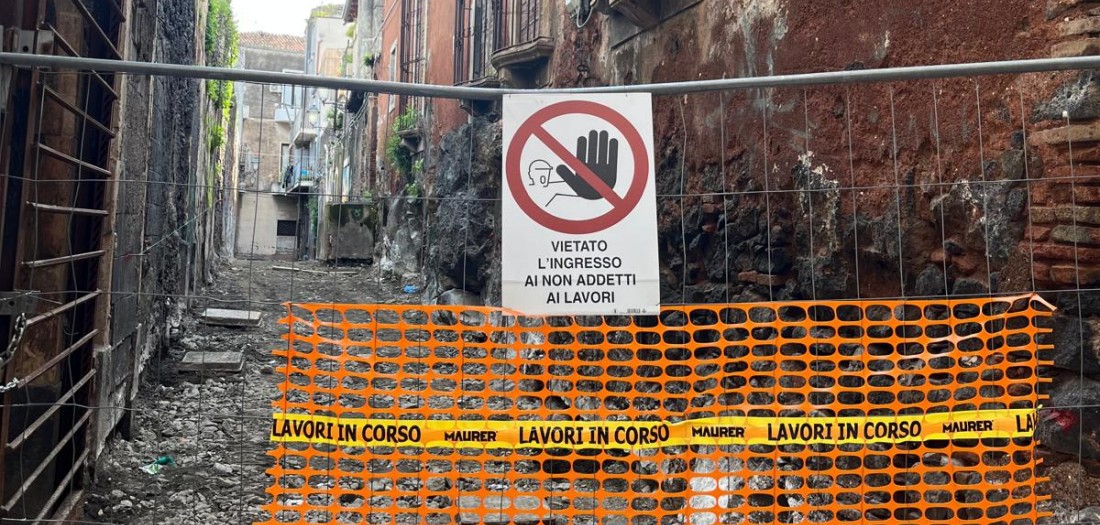 transenne per lavori di pavimentazione