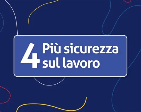 scritta su quarto quesito: più sicurezza sul lavoro