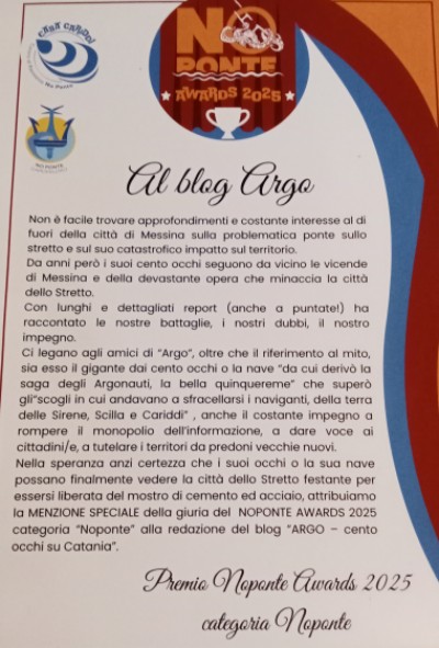 menzione Argo