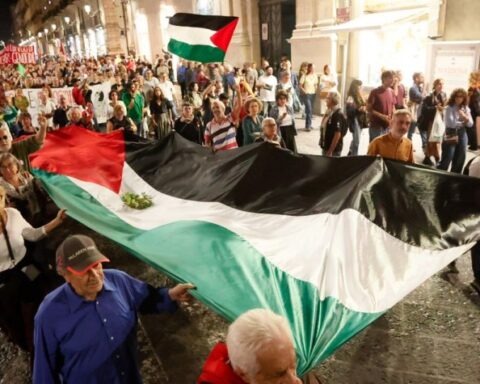 corteo per la Palestina del giorno 10 ottobre