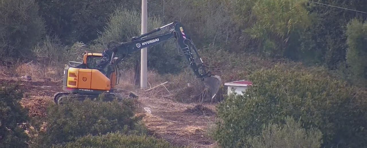 ruspe al lavoro nel parco di Monte Po